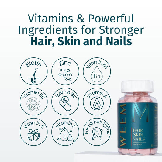 Biotin Gummies for Hair, Skin & Nails - Daily Beauty Supplement