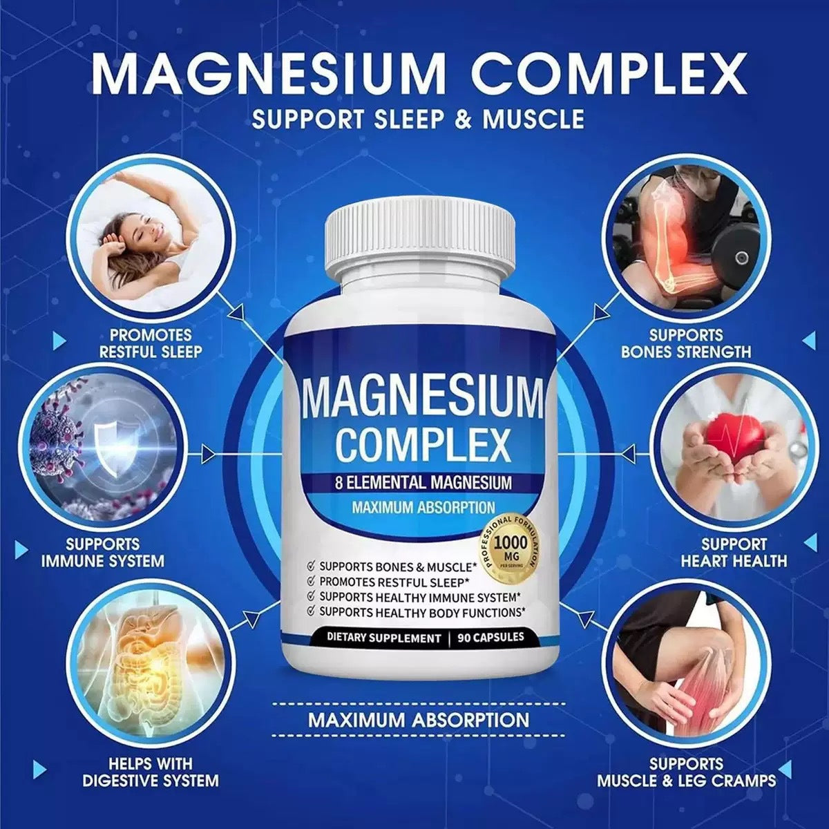 Magnesium Complex - Sleep, Stress & Muscle Support
